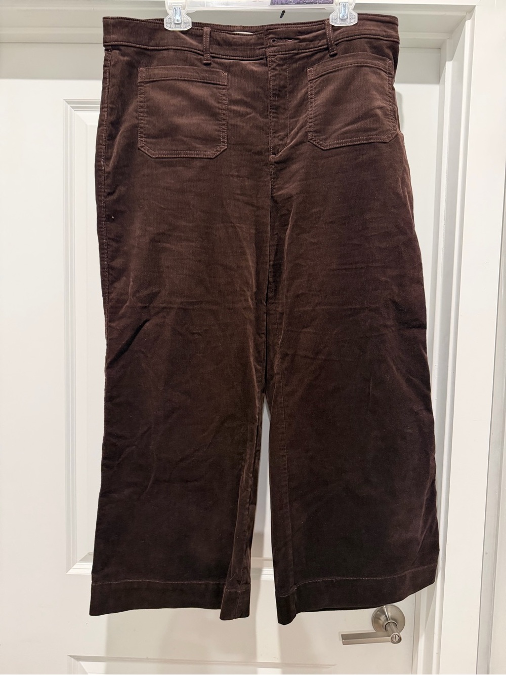 Loft Palmer Wide Leg Corduroy Brown Pants